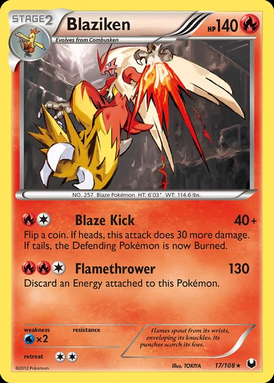 Blaziken – Dark Explorers nr 017/108 (Standard)