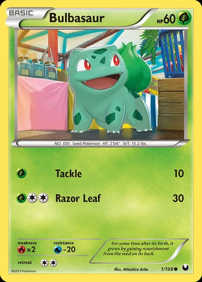 Bulbasaur – Dark Explorers nr 001/108 (Standard)