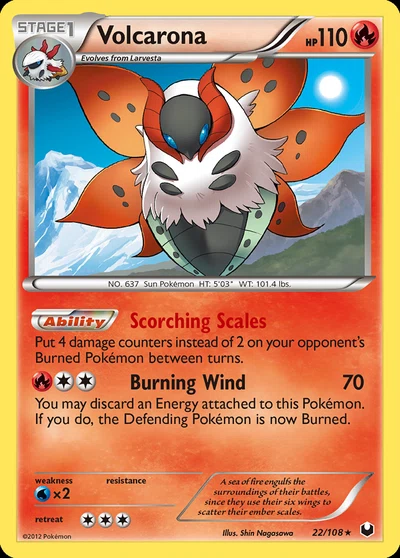 Volcarona – Dark Explorers nr 022/108 (Standard)