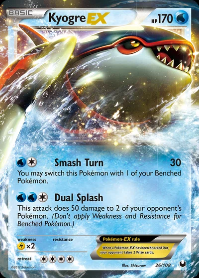 Kyogre-EX – Dark Explorers nr 026/108 (Standard)