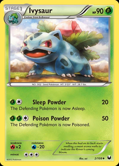 Ivysaur – Dark Explorers nr 002/108 (Standard)
