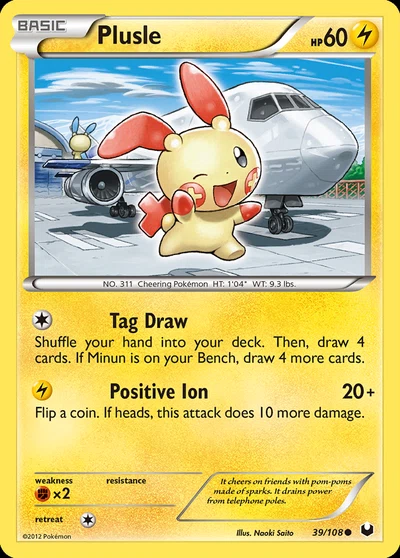 Plusle – Dark Explorers nr 039/108 (Standard)