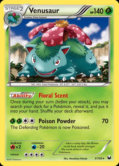 Venusaur – Dark Explorers nr 003/108 (Standard)