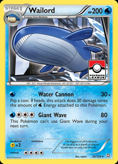 Wailord – Dragons Exalted nr 026/124 (Standard)