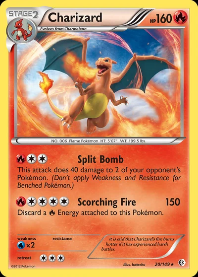Charizard – Boundaries Crossed nr 020/149 (Standard)