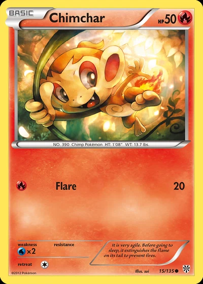 Chimchar – Plasma Storm nr 015/135 (Standard)