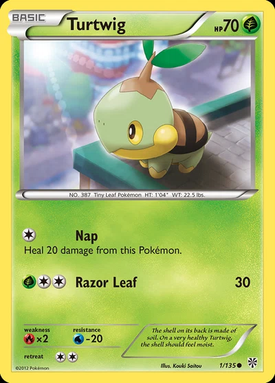 Turtwig – Plasma Storm nr 001/135 (Standard)