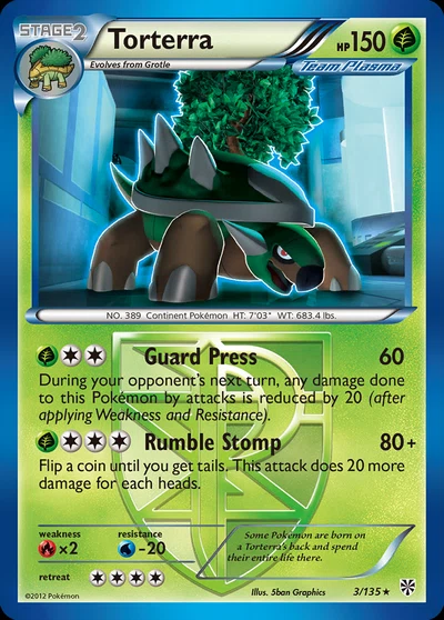 Torterra – Plasma Storm nr 003/135 (Standard)