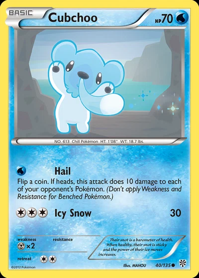 Cubchoo – Plasma Storm nr 040/135 (Standard)