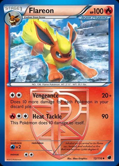 Flareon – Plasma Freeze nr 012/116 (Standard)