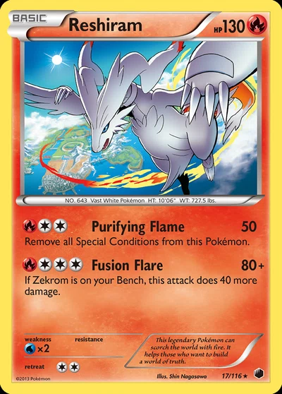 Reshiram – Plasma Freeze nr 017/116 (Standard)