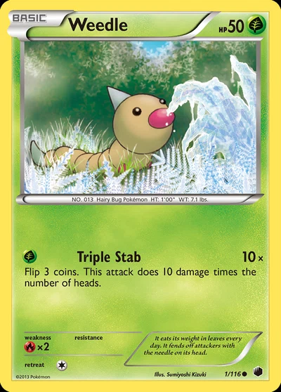 Weedle – Plasma Freeze nr 001/116 (Standard)