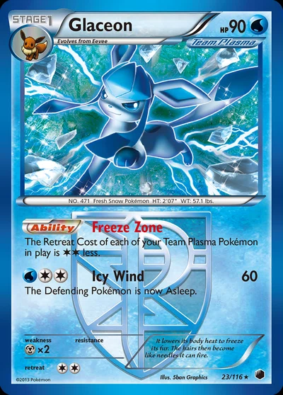 Glaceon – Plasma Freeze nr 023/116 (Standard)