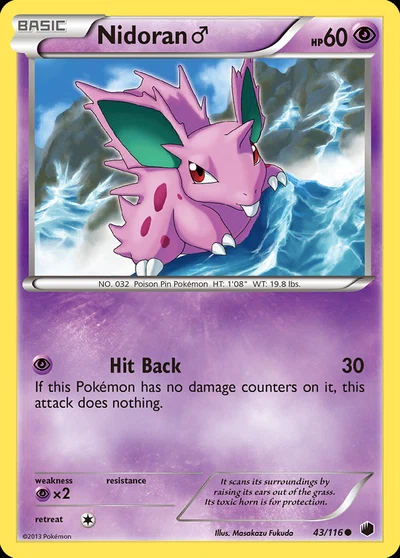 Nidoran ♂ – Plasma Freeze nr 043/116 (Standard)