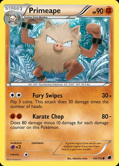 Primeape – Plasma Freeze nr 060/116 (Standard)