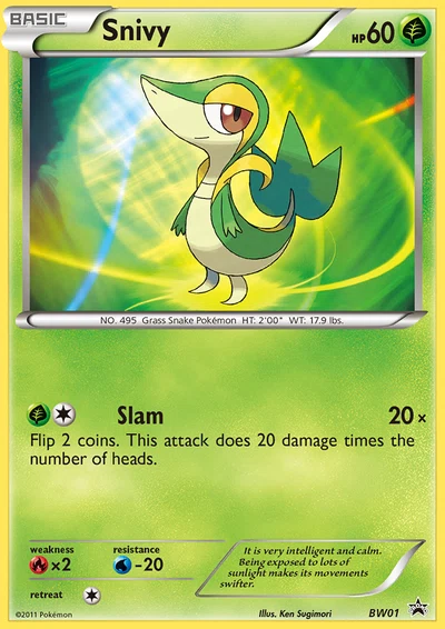 Snivy – BW Black Star Promos nr BW01 (Standard)