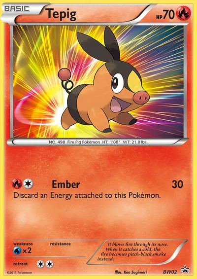 Tepig – BW Black Star Promos nr BW02 (Standard)