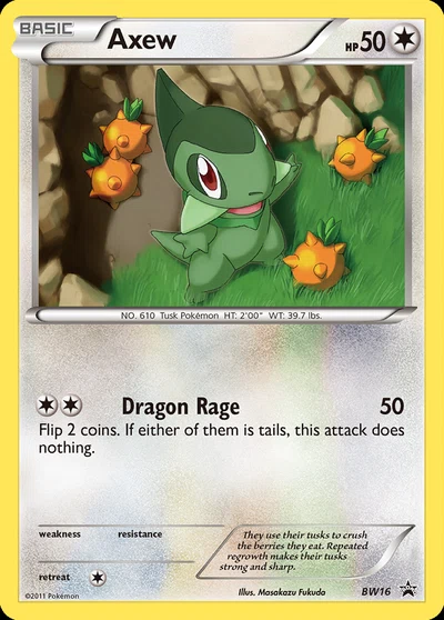 Axew – BW Black Star Promos nr BW16 (Standard)