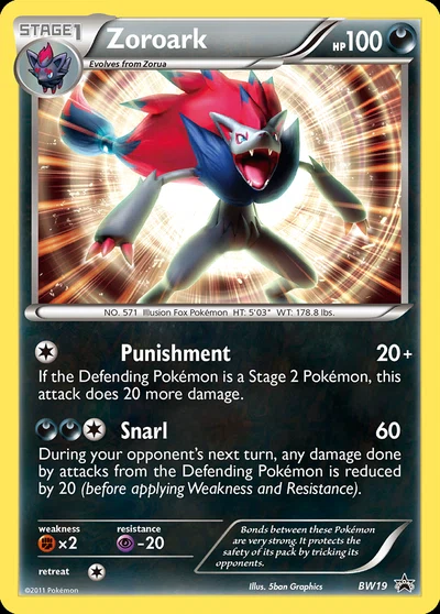 Zoroark – BW Black Star Promos nr BW19 (Standard)