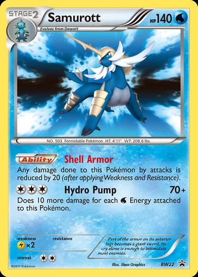 Samurott – BW Black Star Promos nr BW22 (Standard)