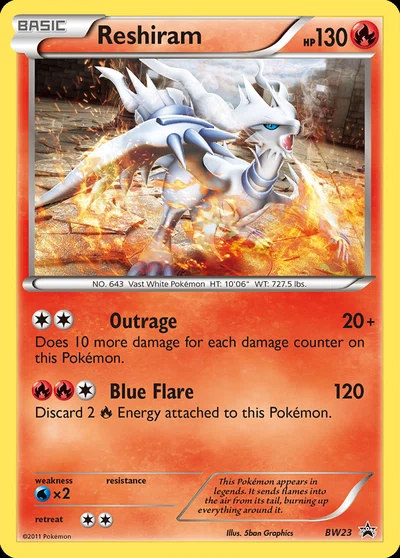 Reshiram – BW Black Star Promos nr BW23 (Standard)