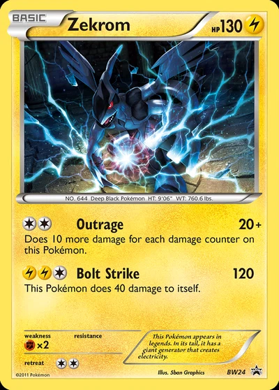 Zekrom – BW Black Star Promos nr BW24 (Standard)