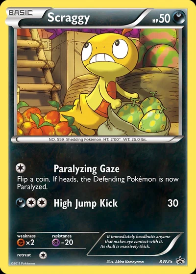 Scraggy – BW Black Star Promos nr BW25 (Standard)