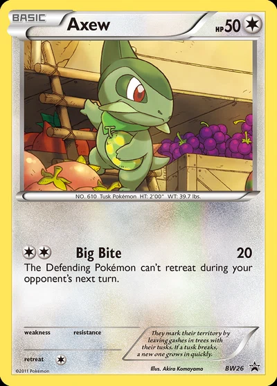 Axew – BW Black Star Promos nr BW26 (Standard)