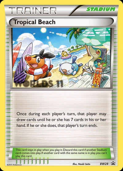 Tropical Beach – BW Black Star Promos nr BW28 (Standard)