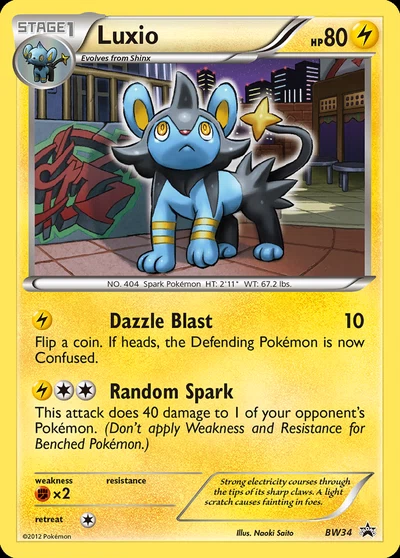 Luxio – BW Black Star Promos nr BW34 (Standard)