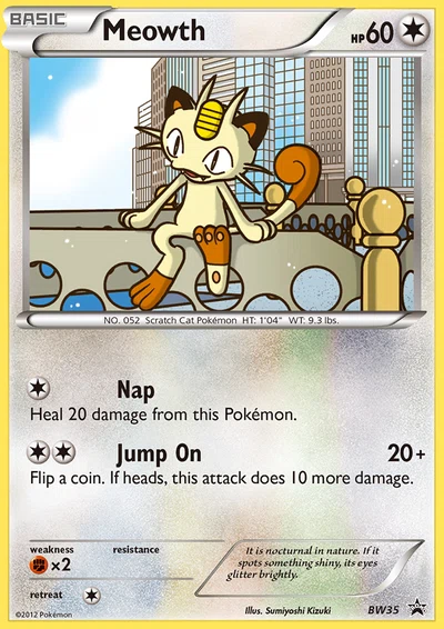 Meowth – BW Black Star Promos nr BW35 (Standard)
