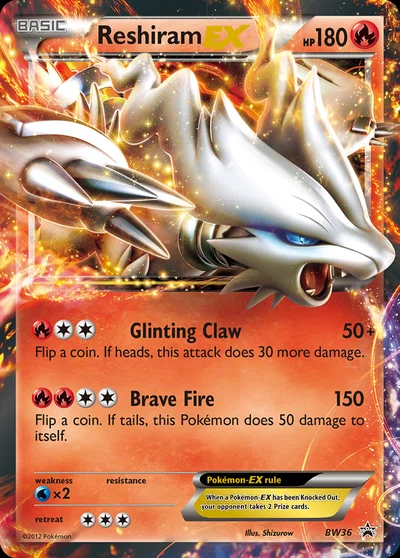 Reshiram-EX – BW Black Star Promos nr BW36 (Standard)