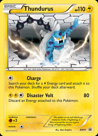 Thundurus – BW Black Star Promos nr BW41 (Standard)