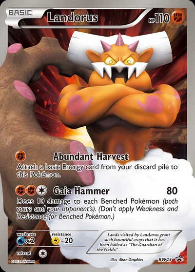 Landorus – BW Black Star Promos nr BW43 (Standard)