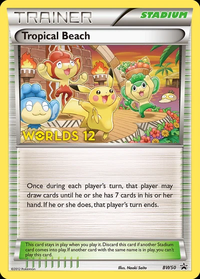 Tropical Beach – BW Black Star Promos nr BW50 (Standard)