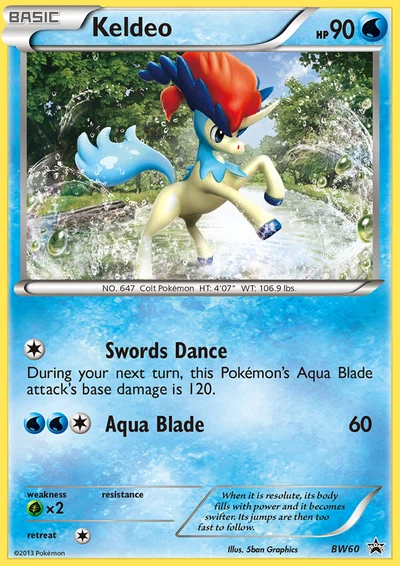 Keldeo – BW Black Star Promos nr BW60 (Standard)
