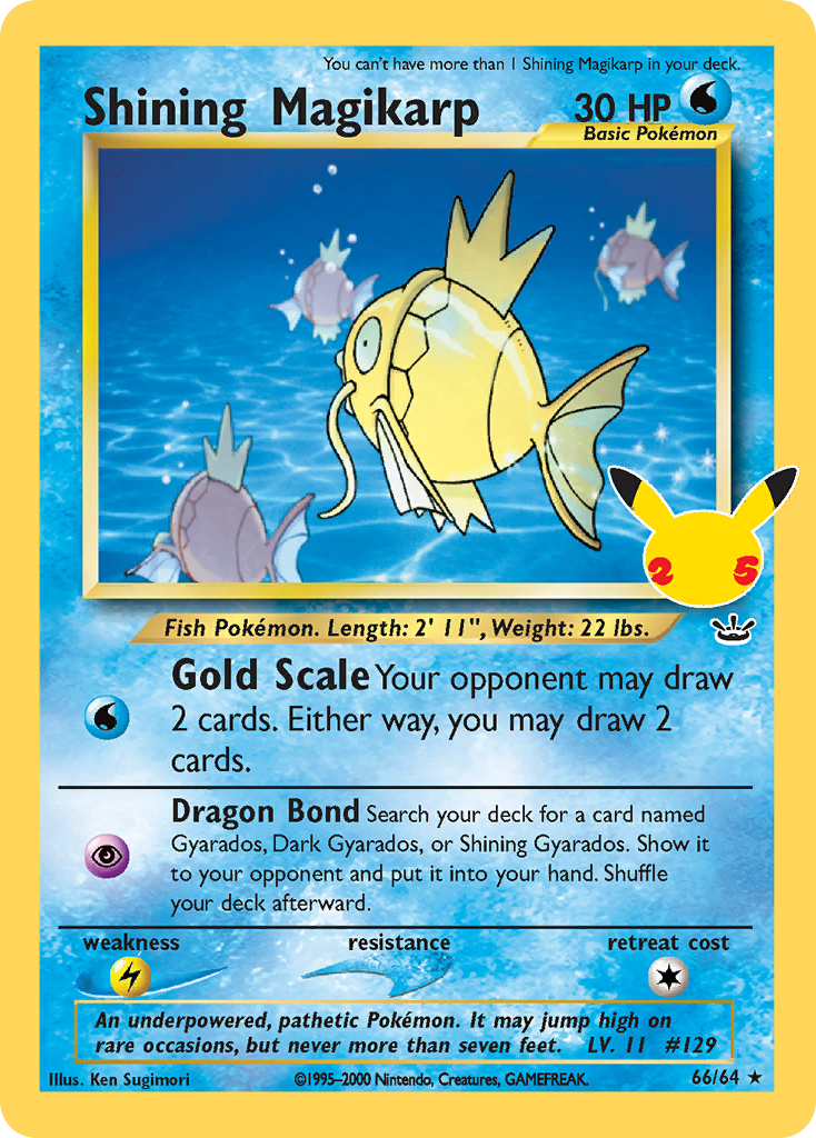 Shining Magikarp – Celebrations: Classic Collection nr 066/025 (Standard)