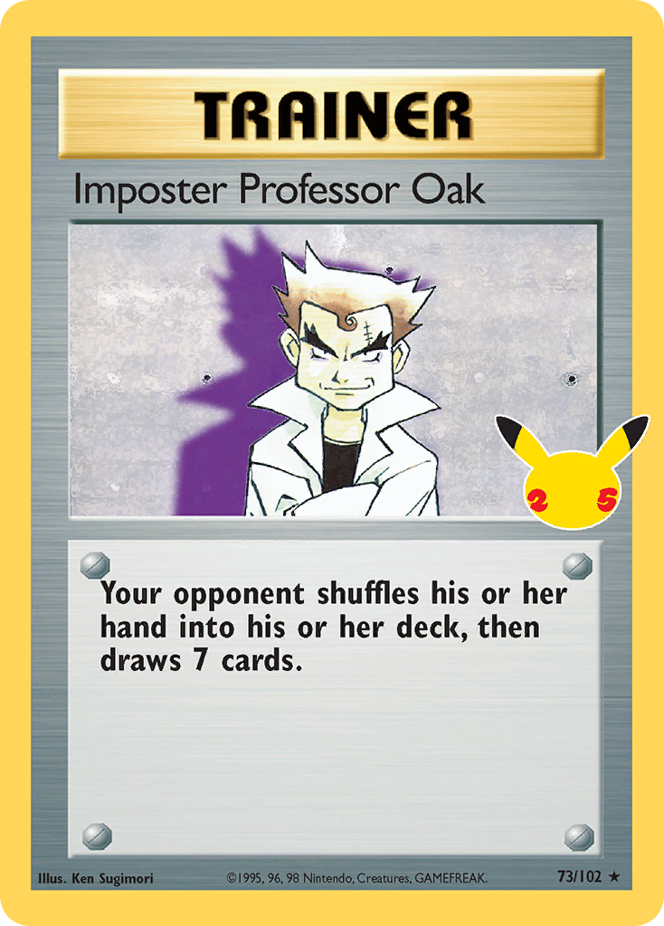 Imposter Professor Oak – Celebrations: Classic Collection nr 073/025 (Standard)
