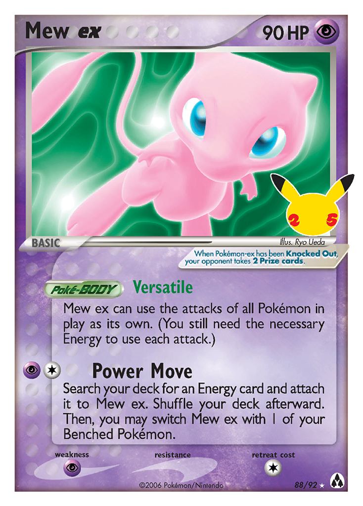 Mew ex – Celebrations: Classic Collection nr 088/025 (Standard)