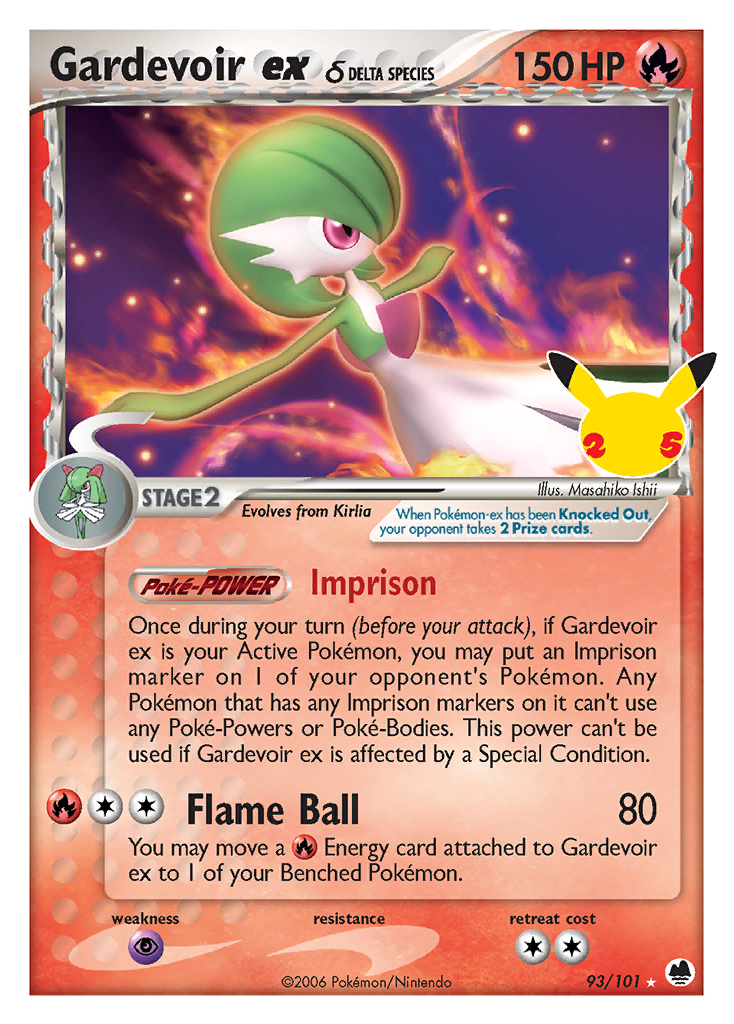 Gardevoir ex δ – Celebrations: Classic Collection nr 093/025 (Standard)
