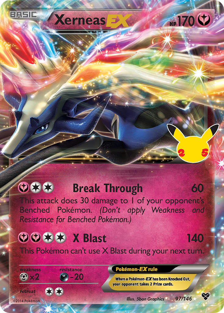 Xerneas-EX – Celebrations: Classic Collection nr 097/025 (Standard)