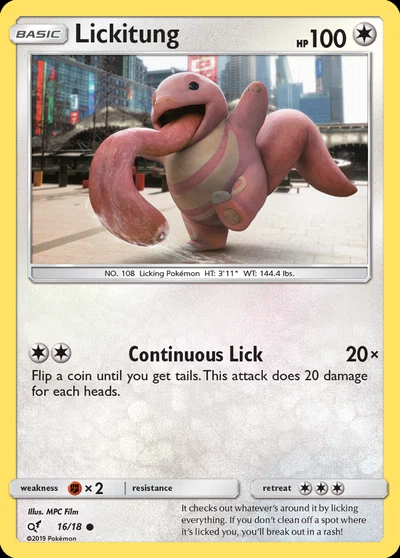 Lickitung – Detective Pikachu nr 016/018 (Standard)
