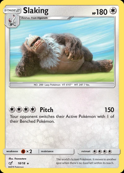 Slaking – Detective Pikachu nr 018/018 (Standard)