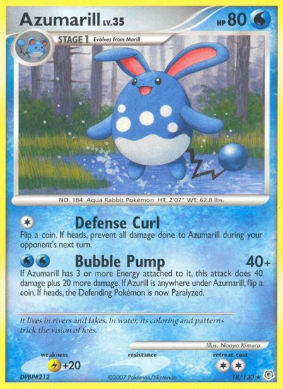 Azumarill – Diamond & Pearl nr 018/130 (Standard)