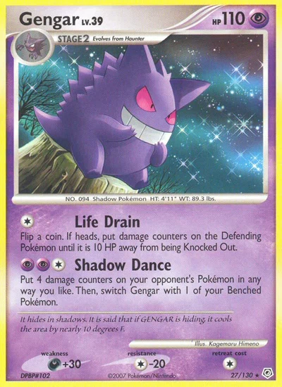 Gengar – Diamond & Pearl nr 027/130 (Standard)