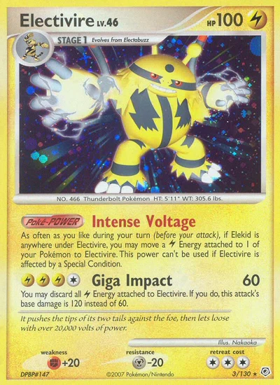 Electivire – Diamond & Pearl nr 003/130 (Standard)