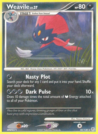 Weavile – Diamond & Pearl nr 040/130 (Standard)