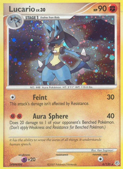 Lucario – Diamond & Pearl nr 006/130 (Standard)