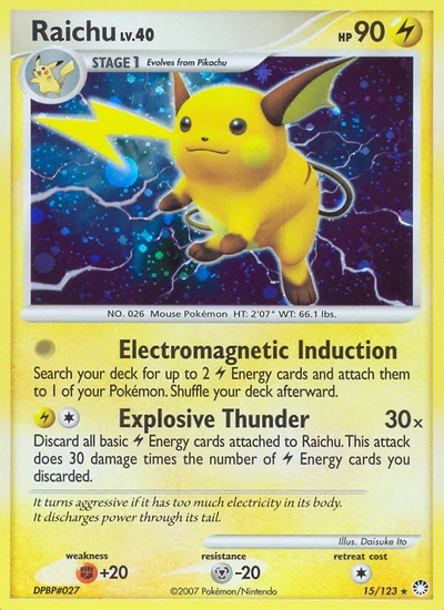 Raichu – Mysterious Treasures nr 015/123 (Standard)