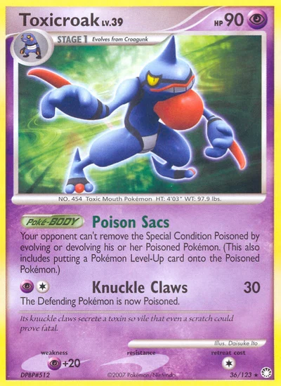 Toxicroak – Mysterious Treasures nr 036/123 (Standard)